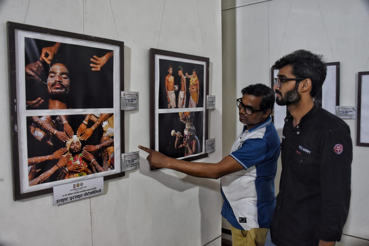Photo exibition in Lal Baradari in Lucknow.