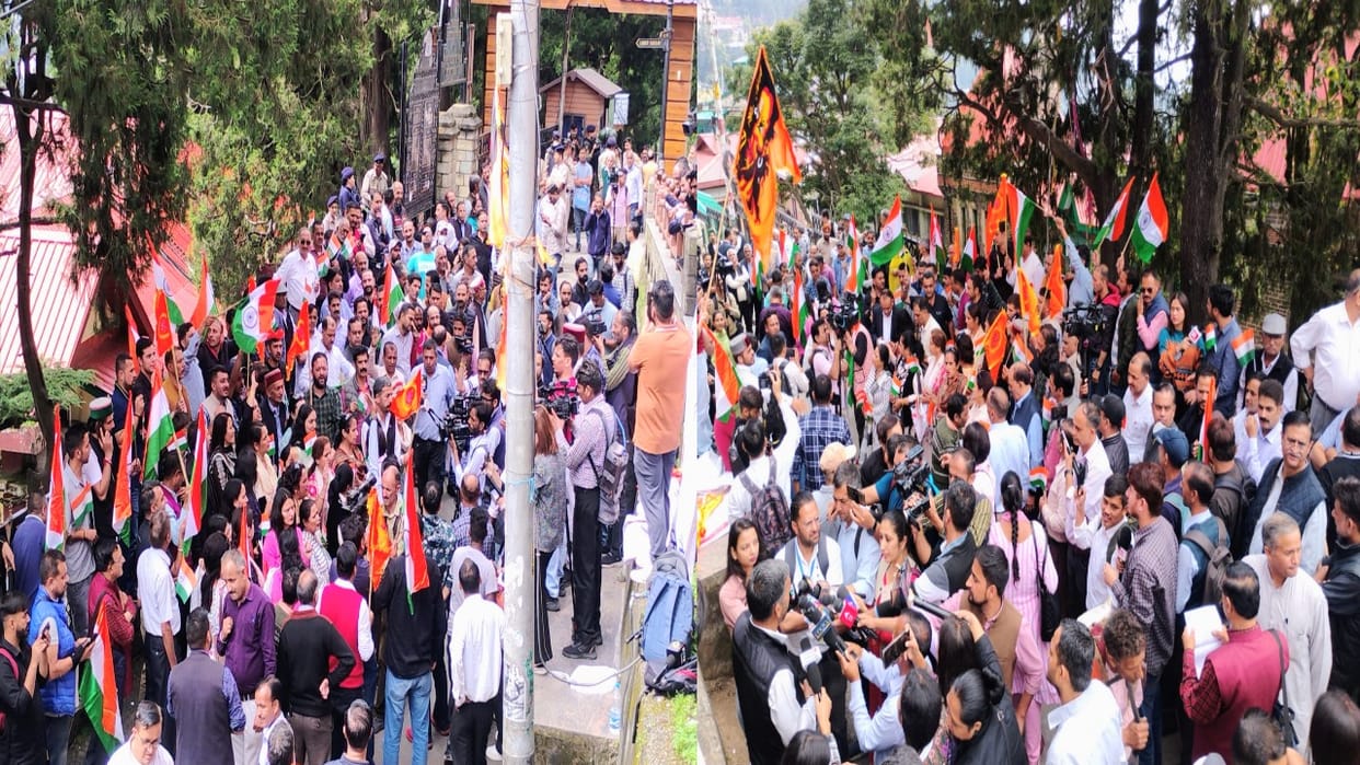Himachal Masjid Vivad: Devbhoomi Sangharsh Samiti protest update today, Mahamandleshwar and Naga sadhu parikra