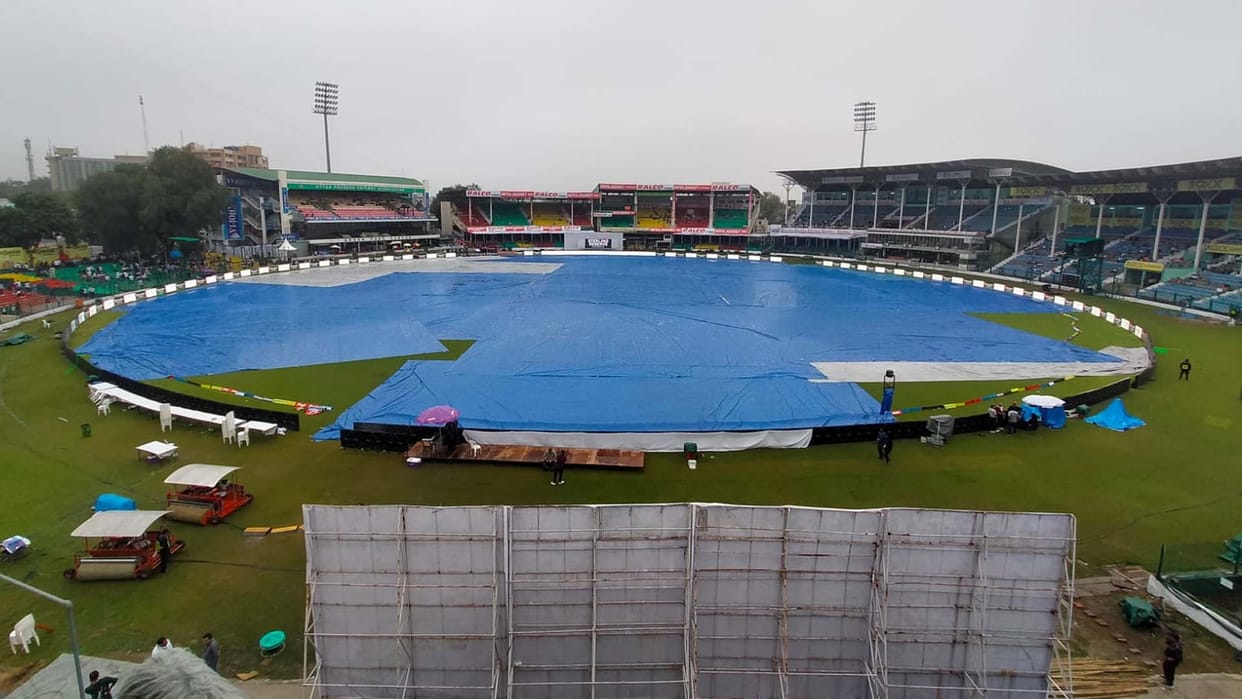 IND vs BAN: Green Park ground remained covered due to rain and low light