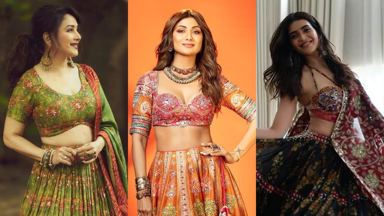 Shardiya Navratri 2024 7 unique and stylish blouse designs for garba inspired from Bollywood celebs