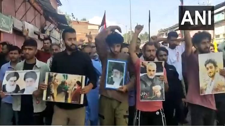 A Protest March Was Held In Budgam Against The Killing Of Hezbollah Chief Hassan Nasrallah – Amar Ujala Hindi News Live