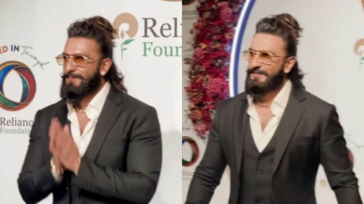 Ranveer Singh spotted first time at Ambani event United in Triumph after becoming father shout baap ban gya re