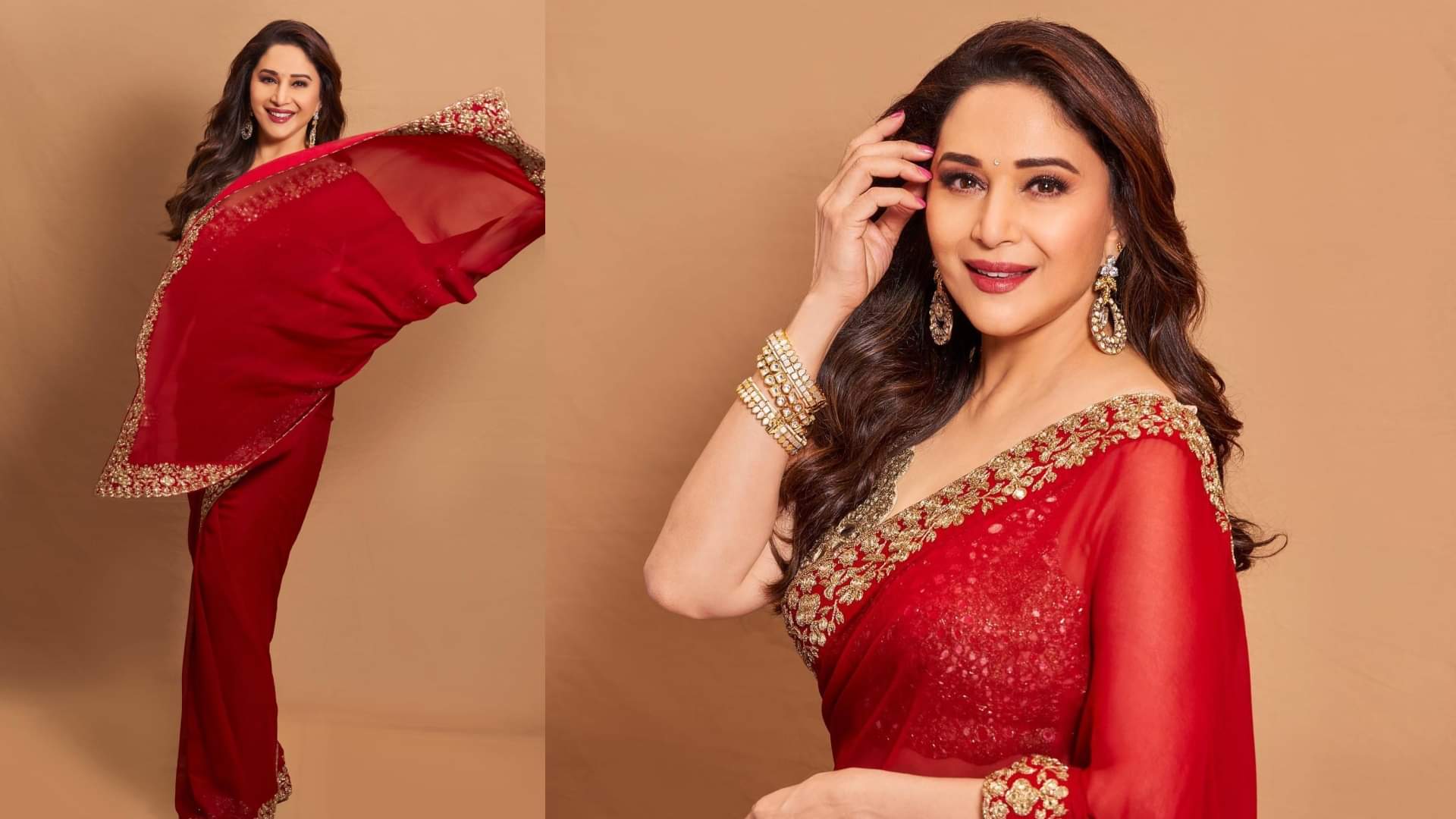 Karwa Chauth 2024 trendy red saree suit and lehenga collection 2024