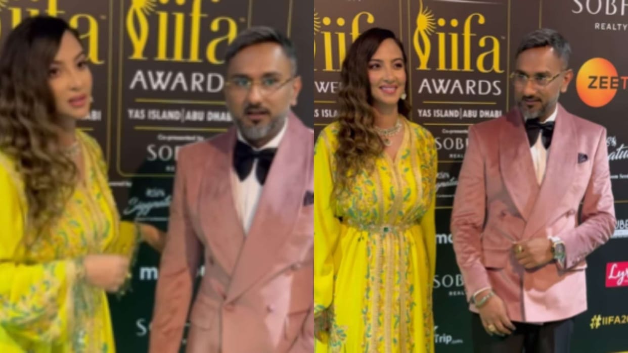 Yo Yo Honey Singh makes his relationship with Heera Sohhal official poses holding hands on IIFA 2024 Green Car