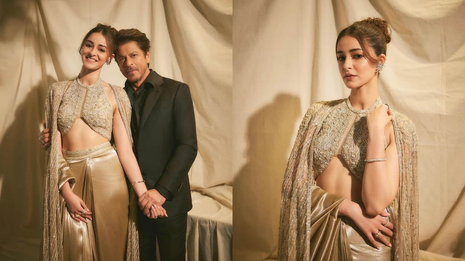 Ctrl actress Ananya panday shares photos with shah rukh khan calls him bestie read Details inside