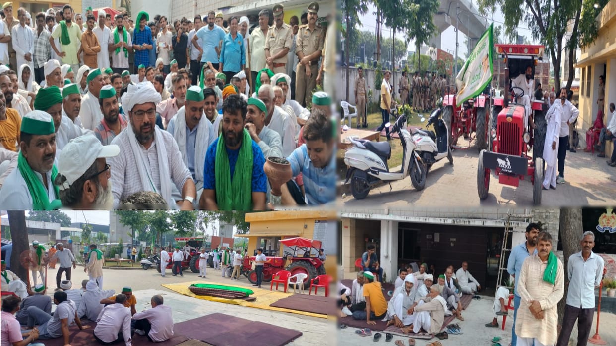 BKU Protest: BKU sitting in police station for four days, warned of agitation