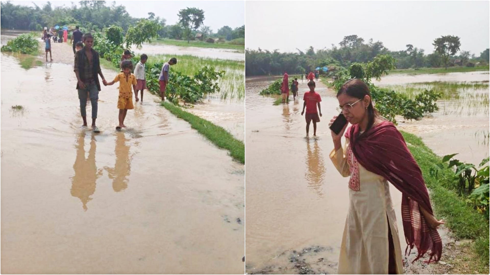 Bihar Flood: Flood wreaks havoc in Mahisi block of Saharsa 50 thousand people displaced normal life disrupted