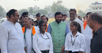 Chief Minister Naib Singh Saini reached Gurugram during election campaign