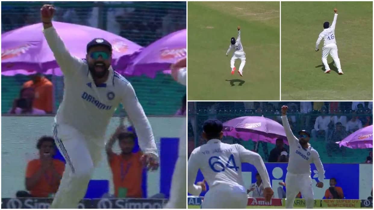 IND vs BAN Test: Rohit Sharma took one handed catch by flying in air, batter Litton Das stunned, watch video