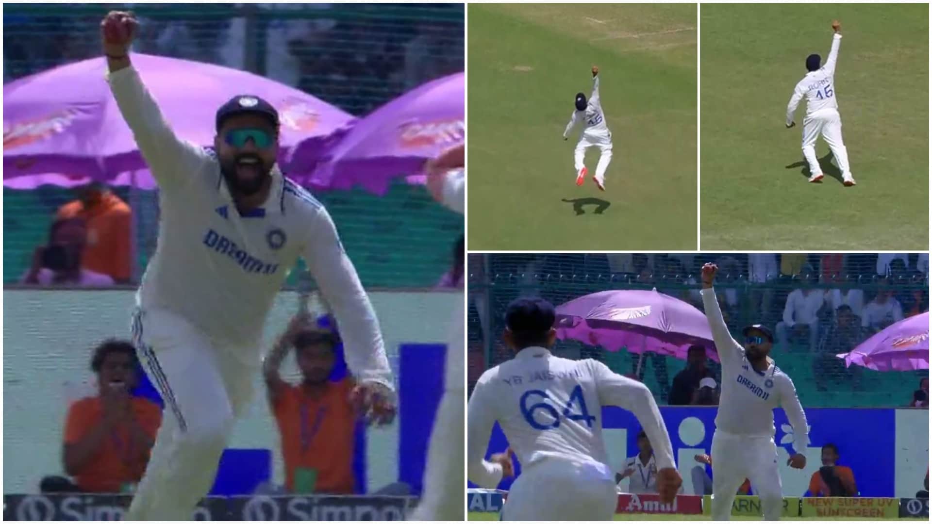 IND vs BAN Test: Rohit Sharma took one handed catch by flying in air, batter Litton Das stunned, watch video