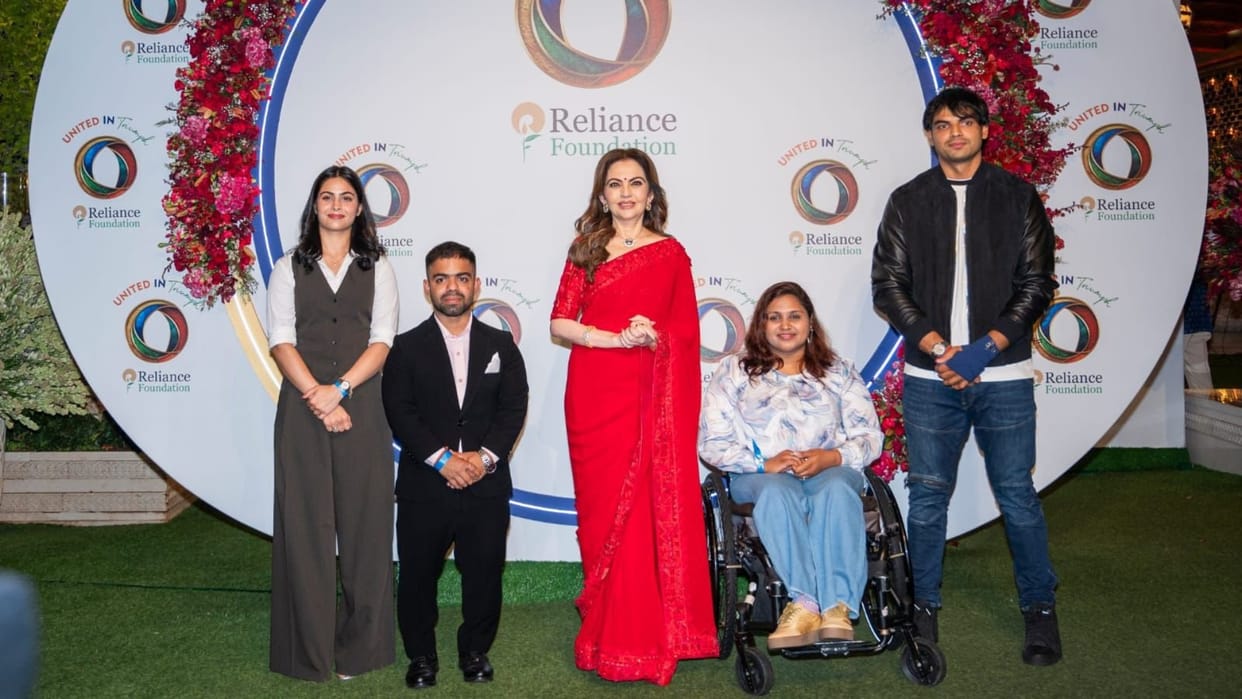 IOC member Nita Ambani honored the medal winners, Manu Bhaker-Neeraj Chopra and Navdeep were seen