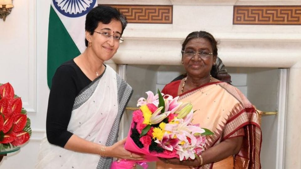 Delhi Chief Minister Atishi met President Draupadi Murmu
