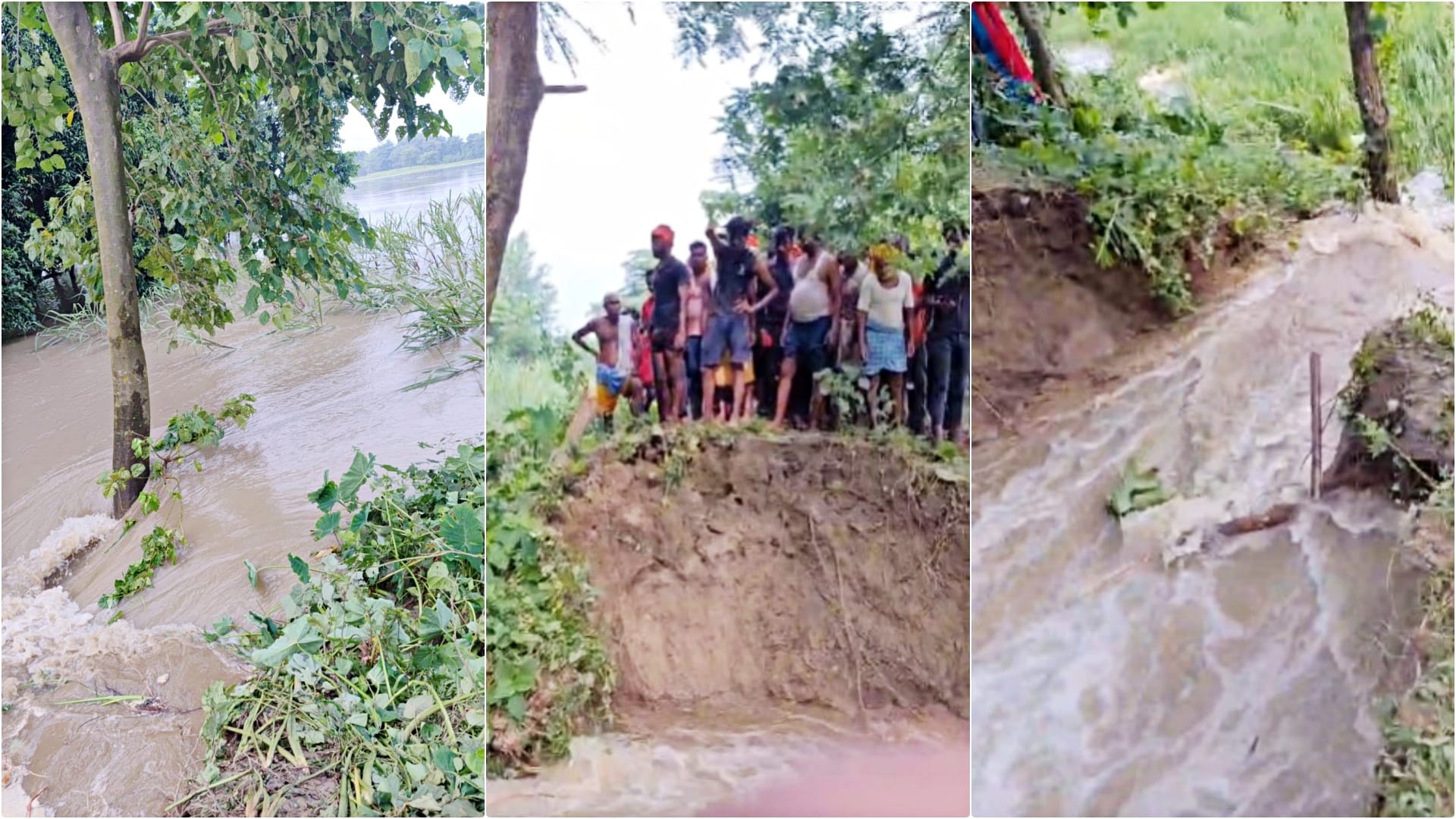 Motihari Flood: Ring dam broke in Sugauli due to rising water level in Sikarhana river houses crops in danger