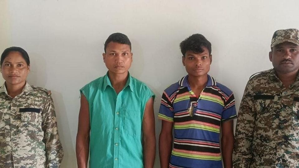 Two militia members arrested from Bade Tungali and Bardela forest in Bijapur