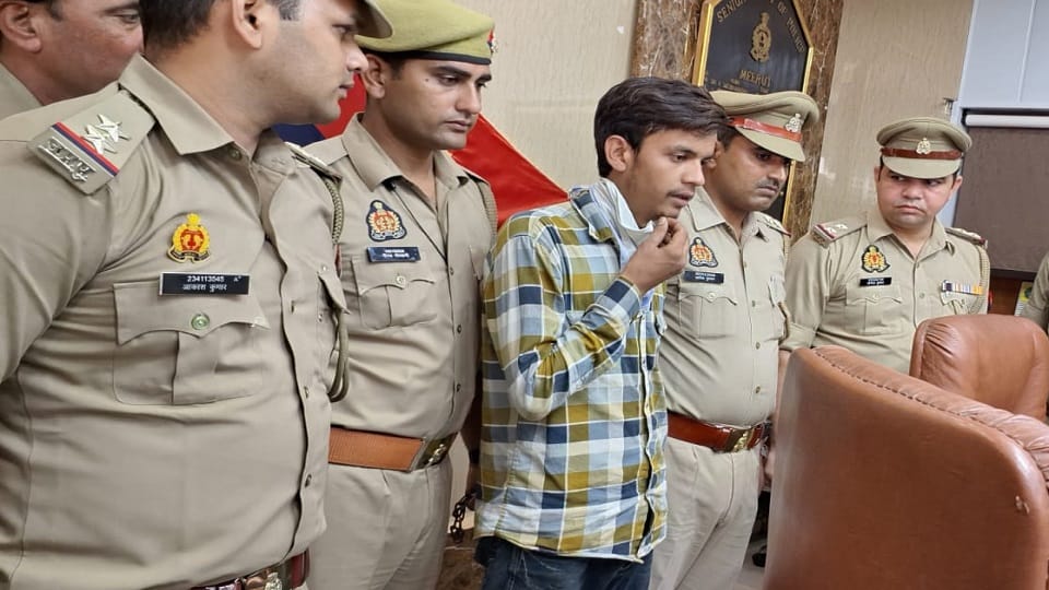 Meerut: The killer of his best friend was caught after six hours, said - he was not giving Rs 100