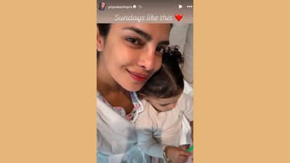 priyanka Chopra Shares Photo With daughter malti marie jonas said sunday like this