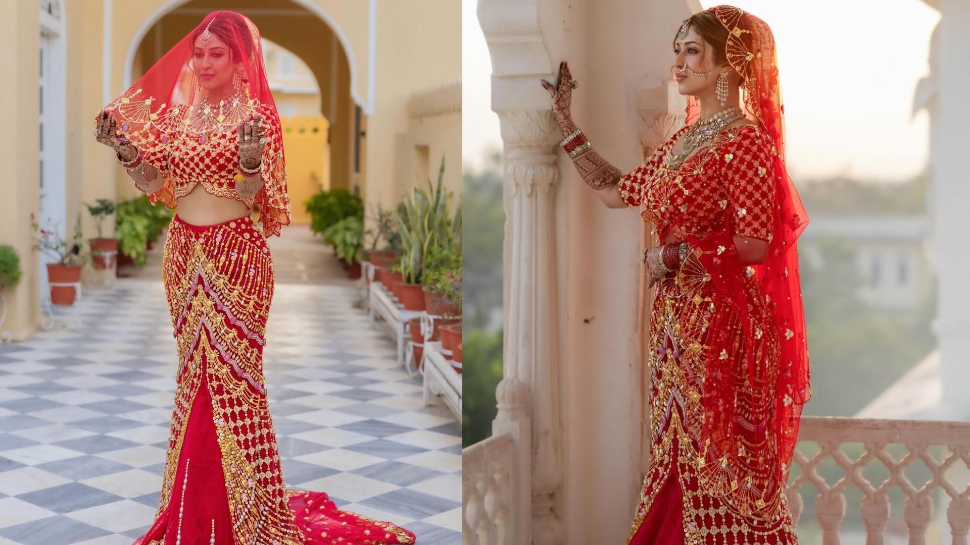 karwa chauth 2024 tv parvati sonarika bhadoria outfit for karwa chauth disprj