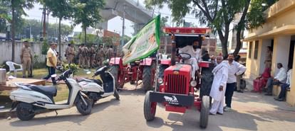 BKU Protest: BKU sitting in police station for four days, warned of agitation