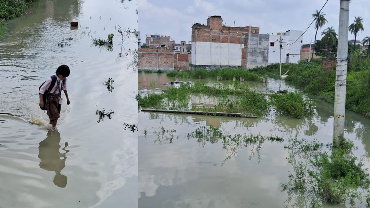 Bihar News : Flood water entered in Muzaffarpur city, flood situation Bagmati Budhi Gandak rivers