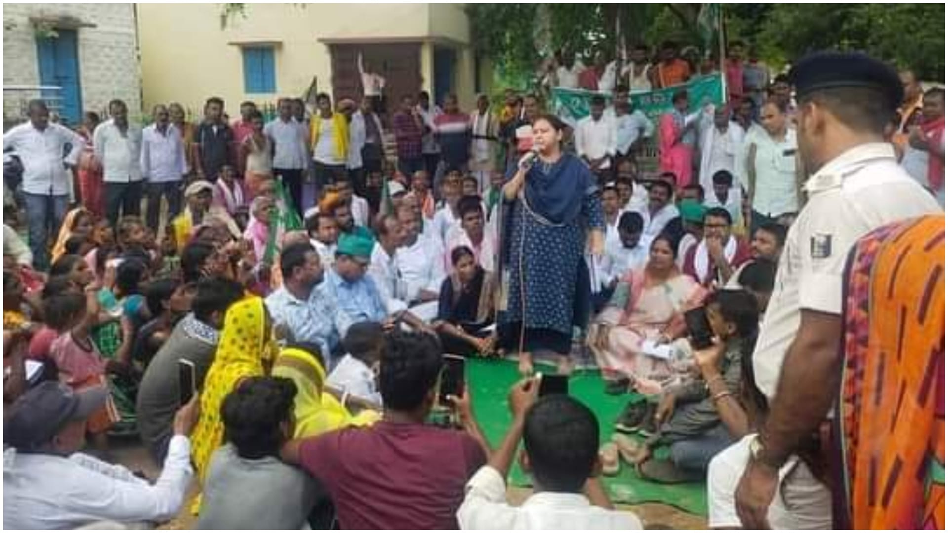 Bihar : RJD party protested all block headquarters on smart meter Jagdanand Singh targeted nitish kumar
