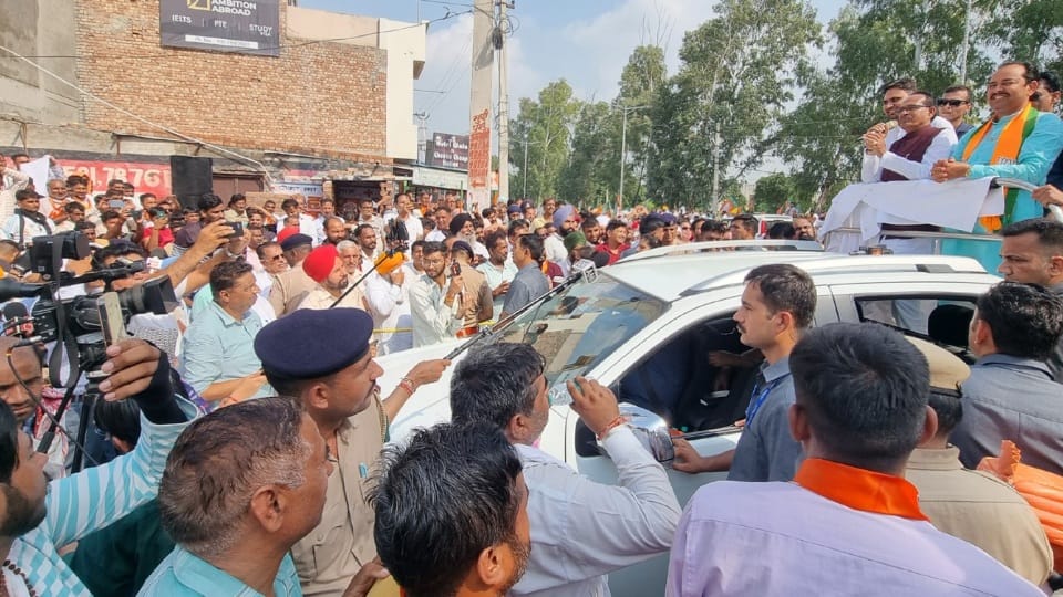 Shivraj Chauhan road show in Cheeka Kaithal he said Congress 3D Party