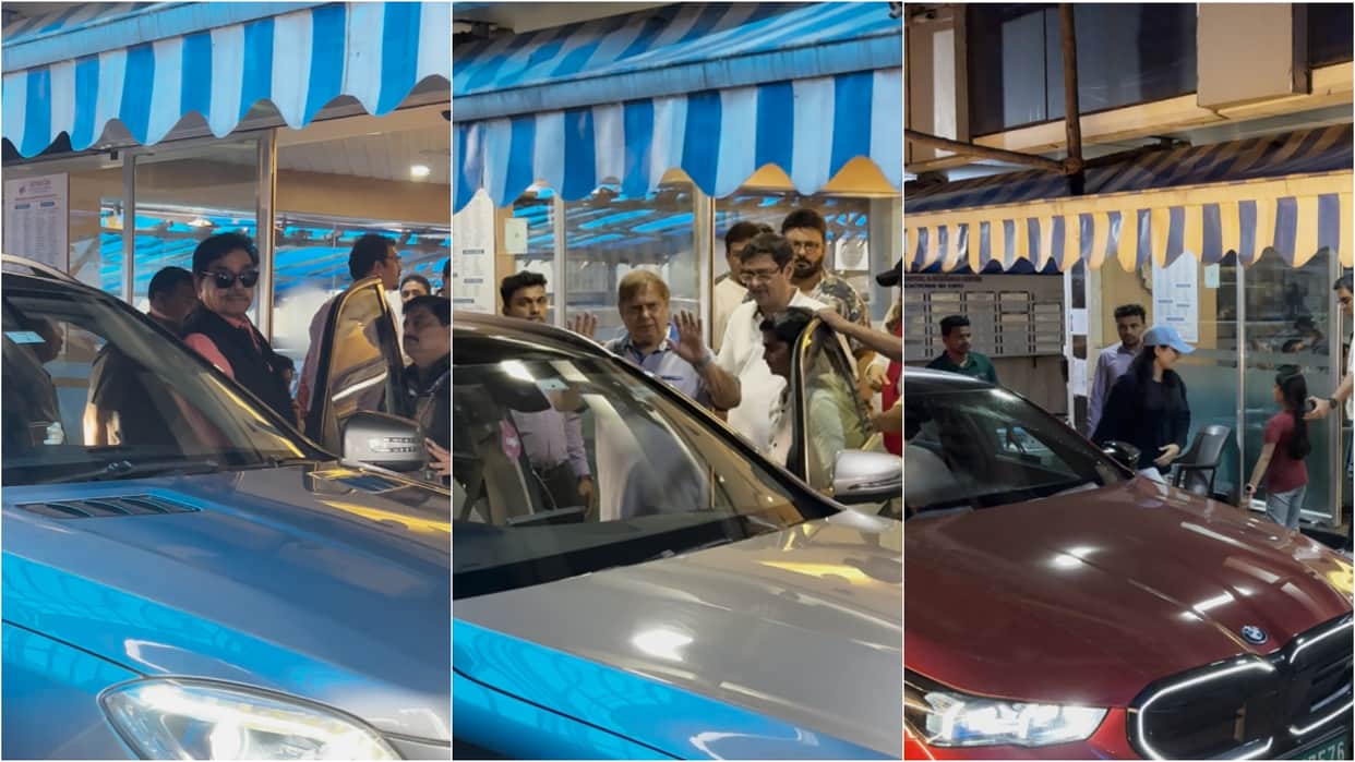 Govinda daughter Tina ahuja and these celebrities reach hospital shatrughan sinha david dhawan jacky bhagnani