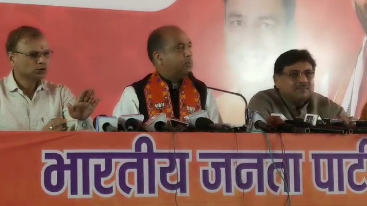 Former Chief Minister Jairam Thakur said- Congres guarantees cheated Himachal, people of Haryana should alert