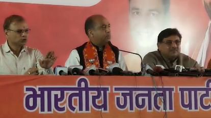 Haryana: पूर्व मुख्यमंत्री जयराम ठाकुर बोले- कांग्रेस की गारंटियों ने हिमाचल को ठगा, हरियाणा वाले सतर्क रहे Former Chief Minister Jairam Thakur said- Congres guarantees cheated Himachal, people of Haryana should alert