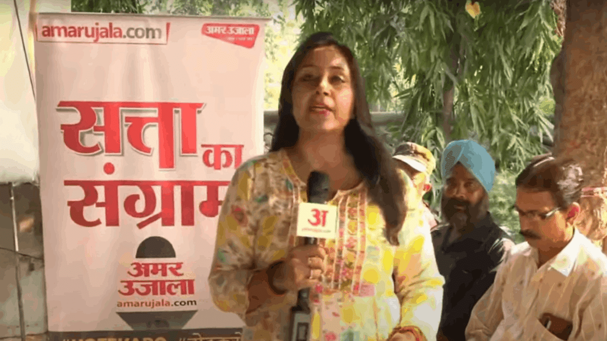 Satta Ka Sangram Amar Ujala election chai par charcha to voters in panipat