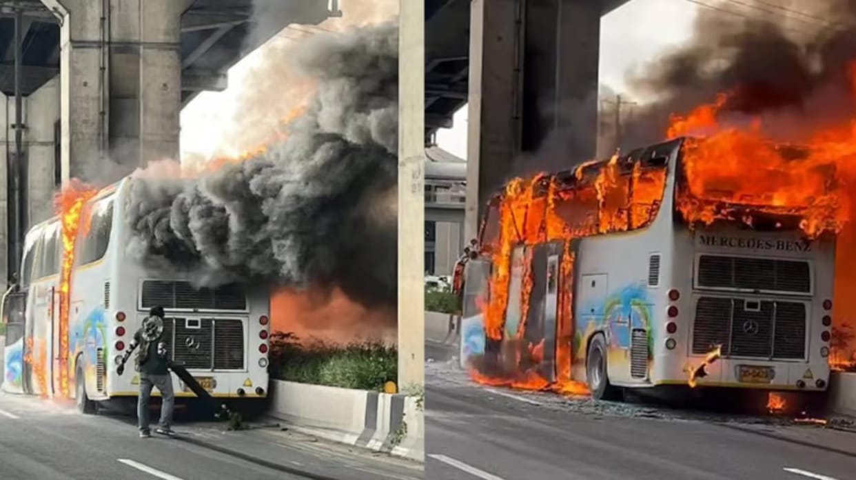 School bus catches fire outside Bangkok and 25 on board are feared dead news updates
