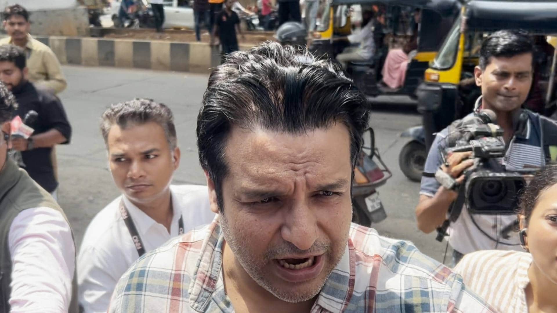 Kashmera Shah wife of Govinda nephew comedian Krushna Abhishek Deepak Sawant Reached at hospital