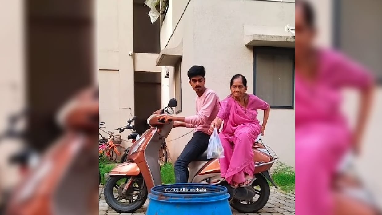 Dadi Viral Video: viral video woman garbage thrown in box funny viral video