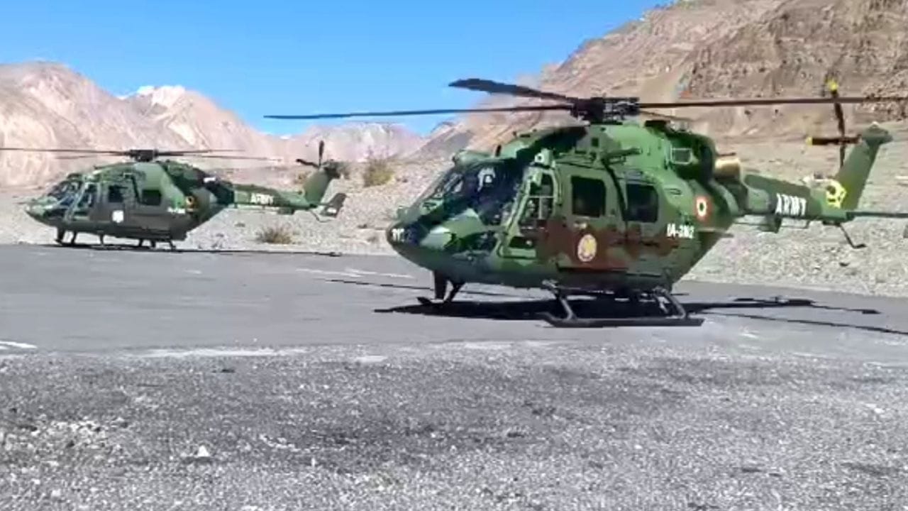 1968 IAF Plane Crash Remains of 4 soldiers sent home in a helicopter from Losar