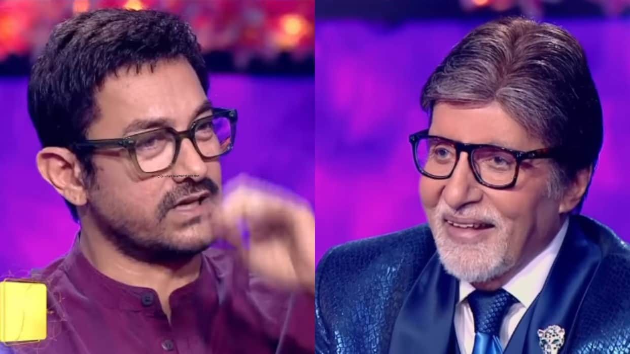 Aamir Khan and his son Junaid Khan will surprise Amitabh Bachchan by his question on KBC 16 new promo