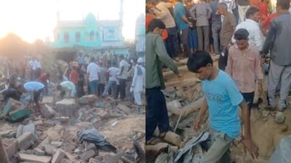 houses collapsed due to explosion in fireworks in Bareilly