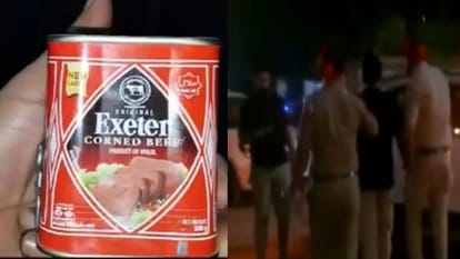 गो मांस बेचने वाला दुकानदार गिरफ्तार।