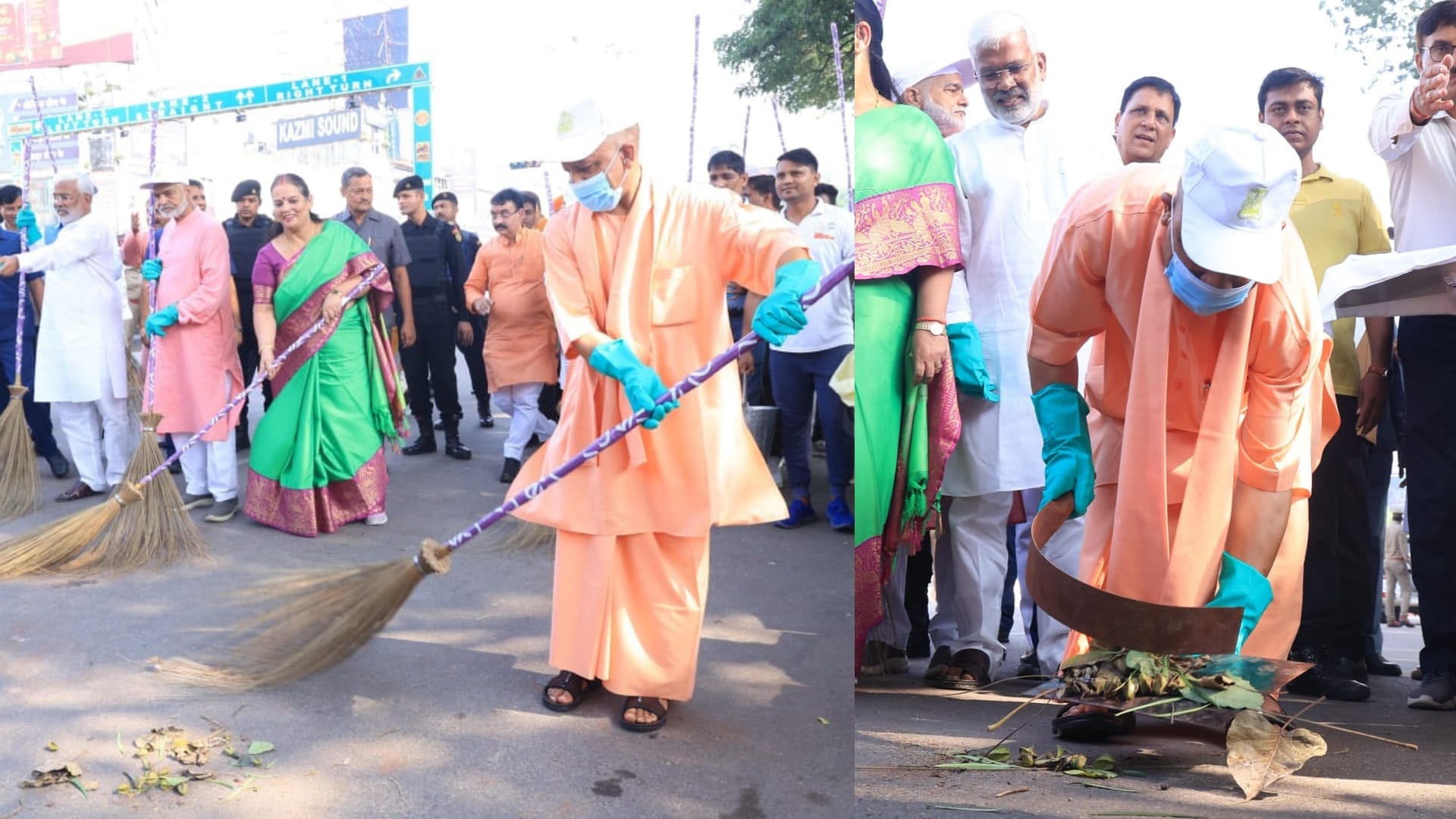 Chief Minister Yogi Adityanath paid tribute to Mahatma Gandhi.
