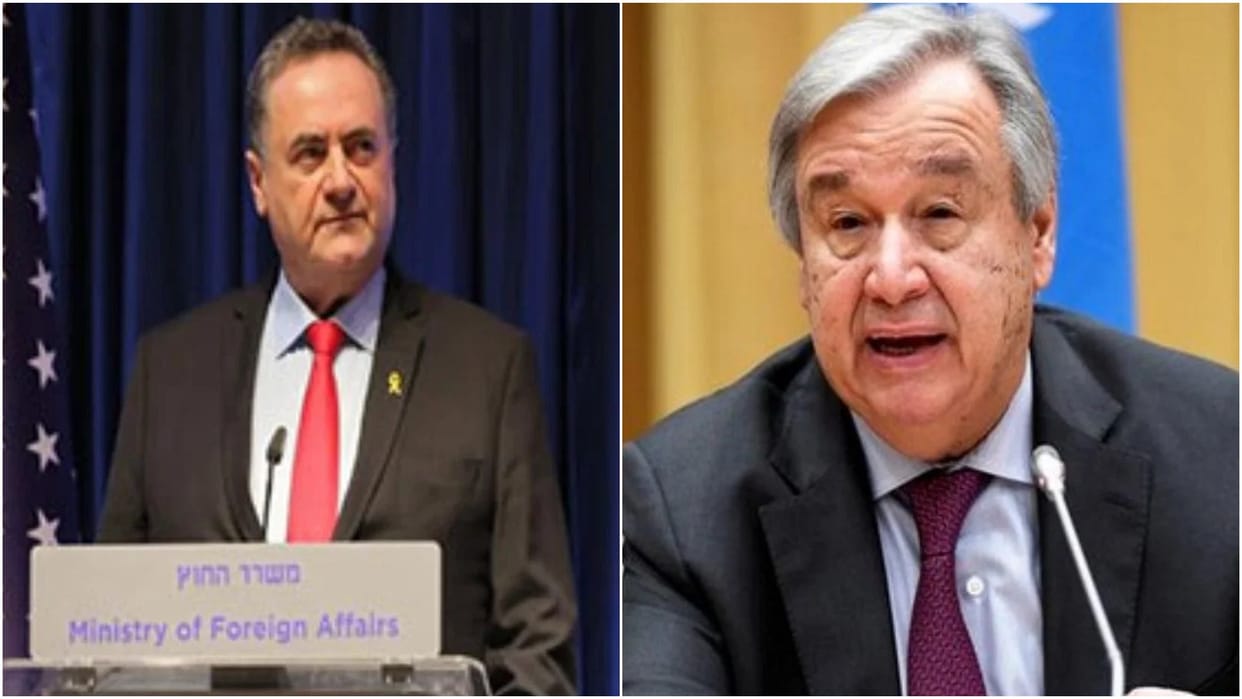 UN chief's entry into Israel banned, Israeli Foreign Minister calls him unwanted person