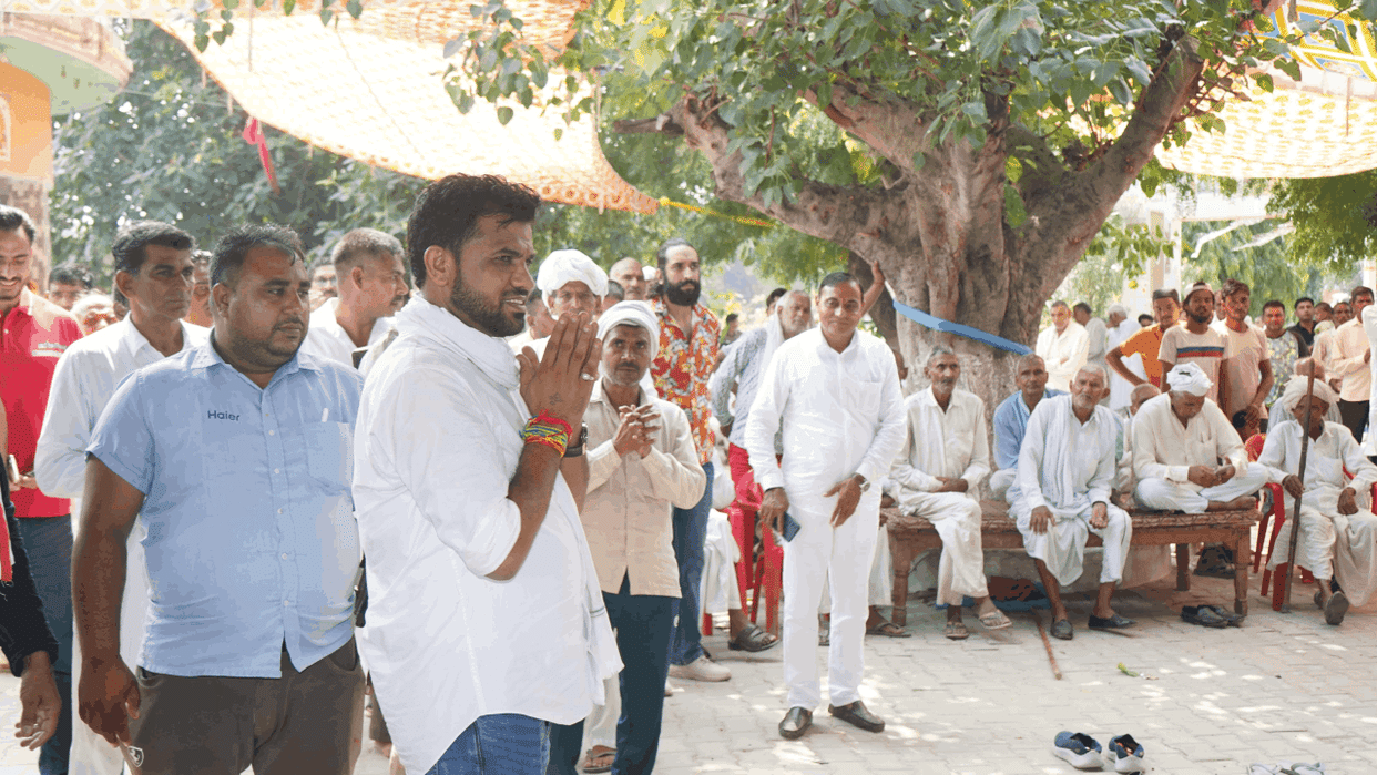 Swabhiman rally of independent candidate Devendra Kadiyan from Ganaur assembly seat