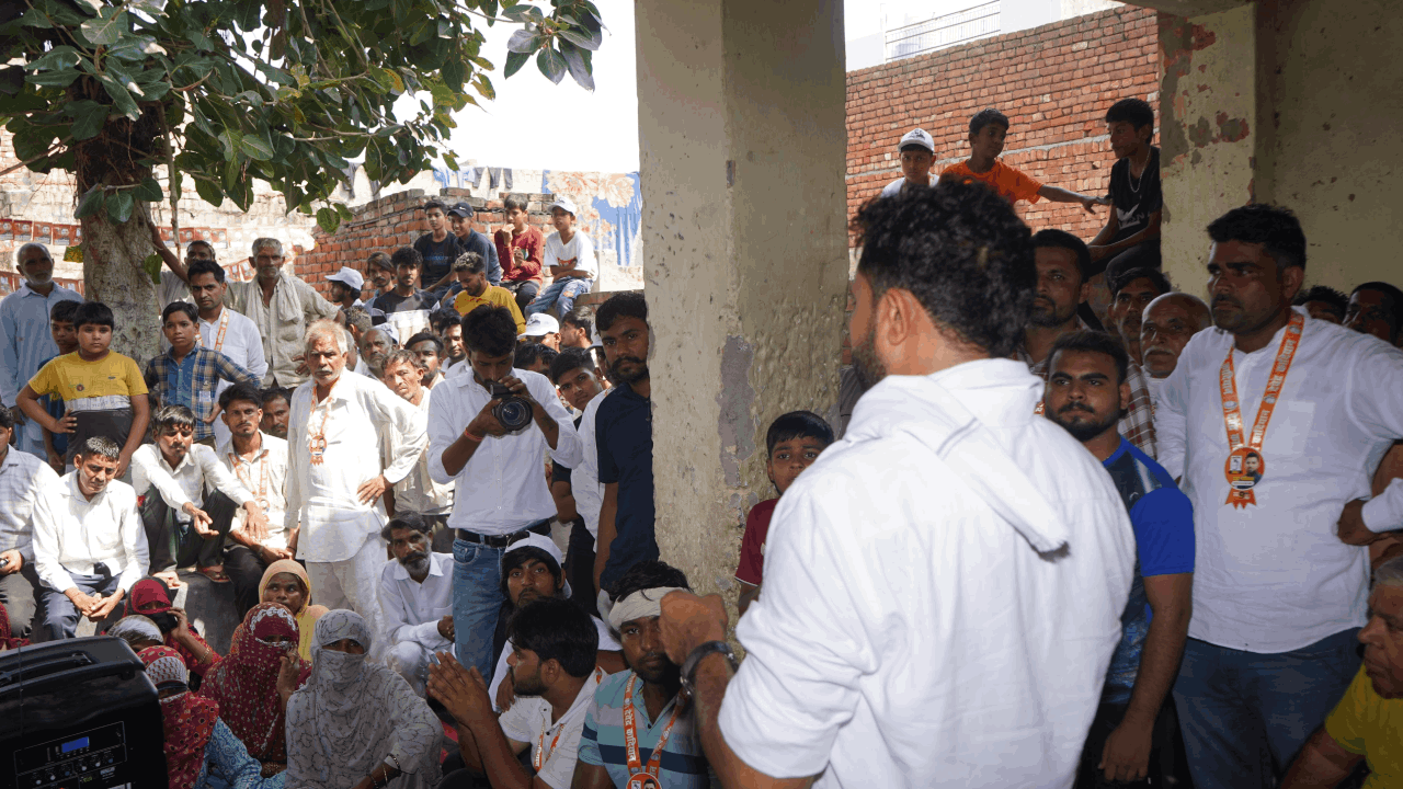 Swabhiman rally of independent candidate Devendra Kadiyan from Ganaur assembly seat