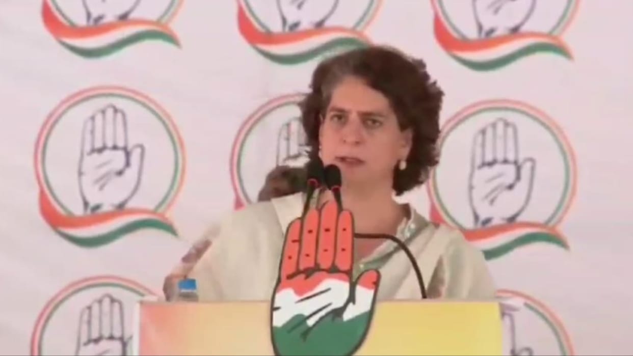 Haryana: Priyanka Gandhi said- BJP government benefited big industrialists like Adani and Ambani