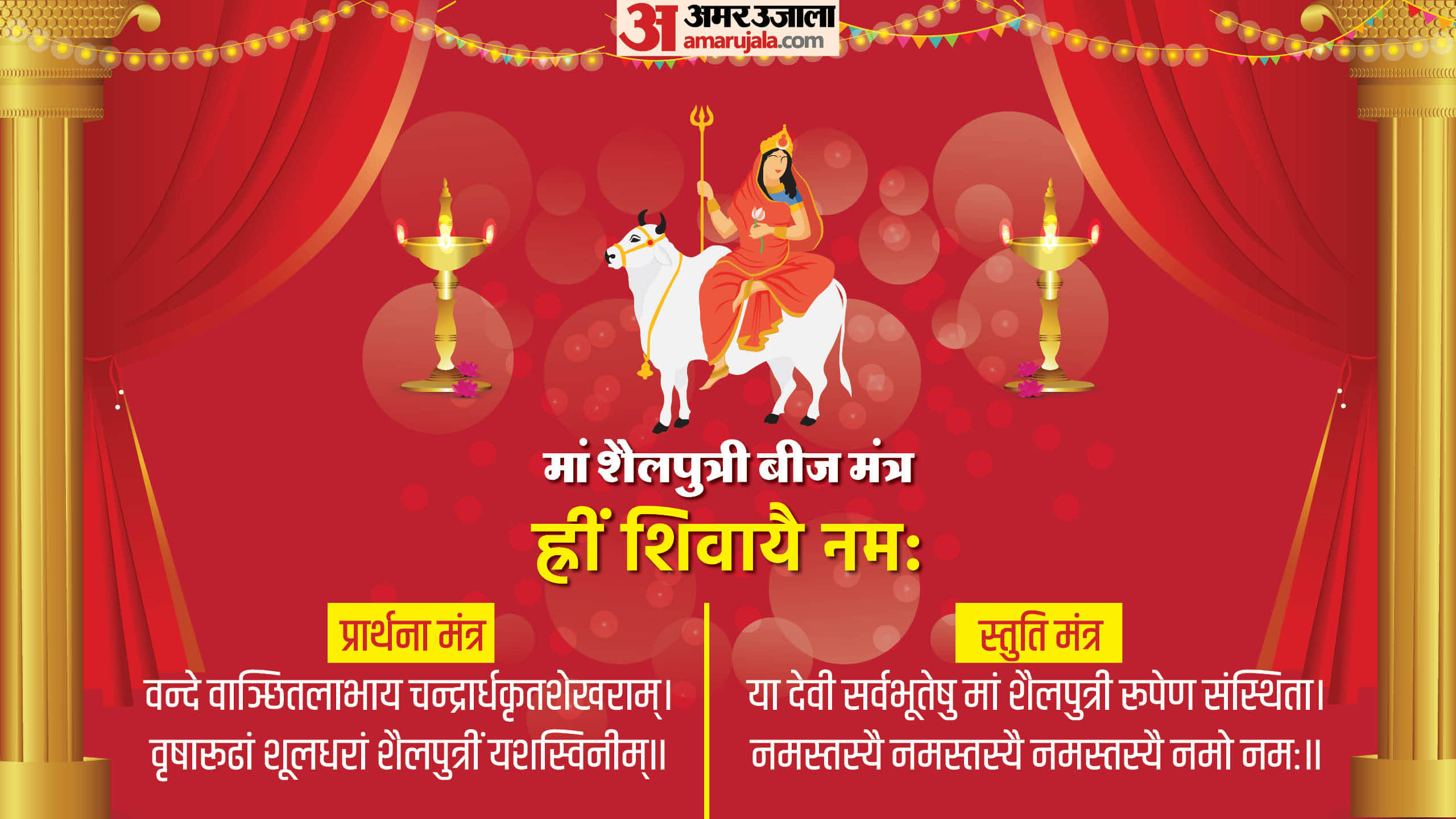 Chaitra Navratri 2025 Nine forms of Maa Durga Images with name, Colors Chant mantra Shloka Wishes in Hindi