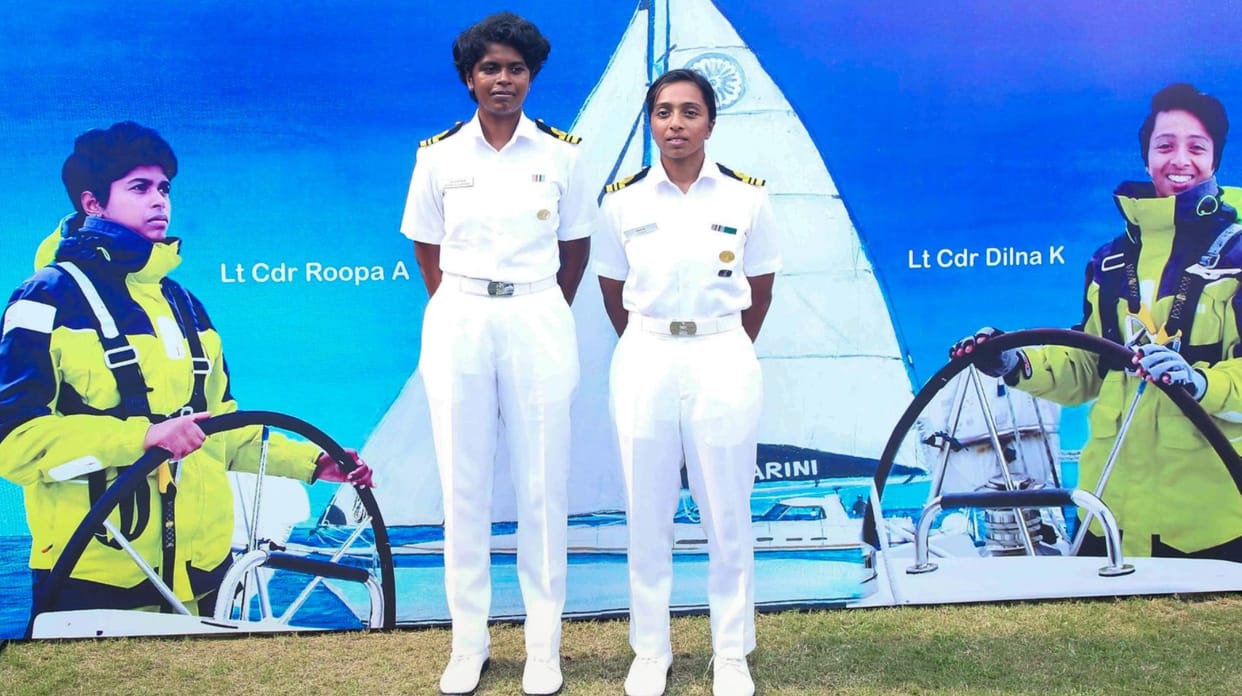 two women officers of Indian Navy embark on global sailing voyage news and updates