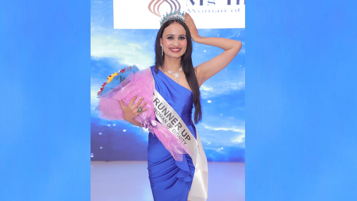 Anal Tiwari becomes the first runner up in Miss India Beauty Pageant.