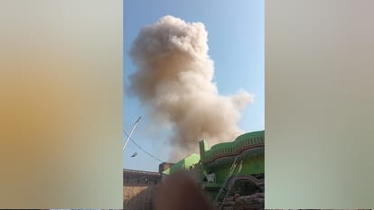 Bareilly Firecracker Factory Blast Echo of Explosion Was Heard Two and a half kilometers away