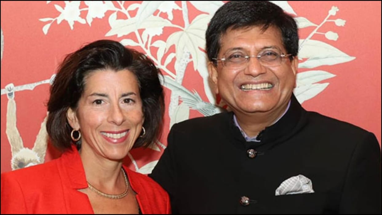 US India CEO Forum Piyush Goyal Gina Raimondo Washington news in hindi