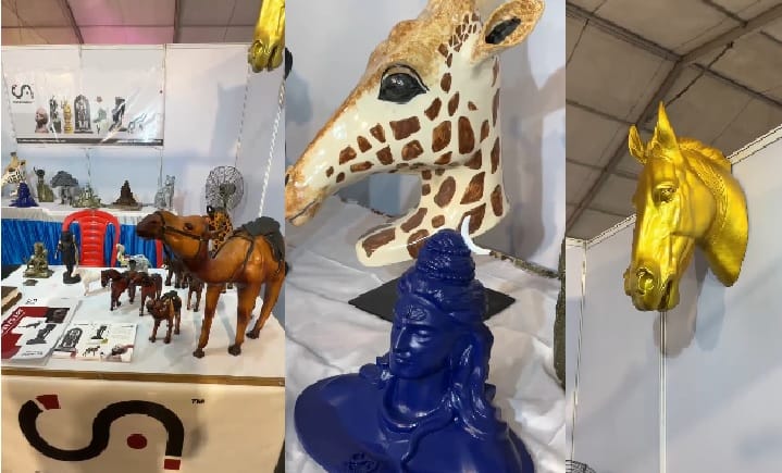 Four-day leather fair begins at Motijheel, customers see toys and statues, bought purses and belts
