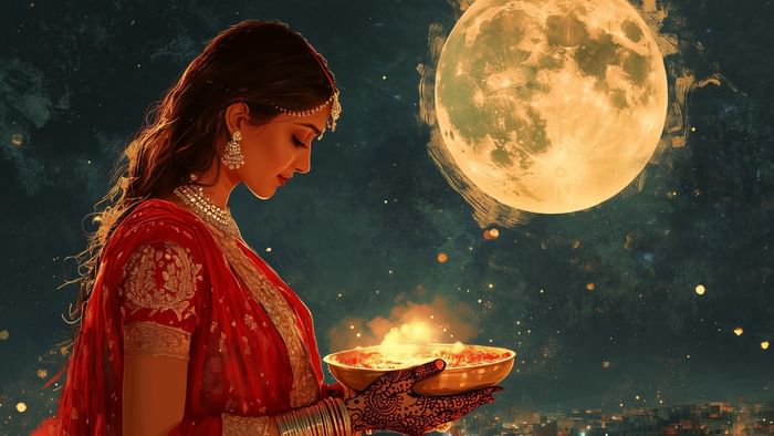 Karwa Chauth 2025 Moonrise Time puja muhurat karwa chauth significance in hinduism