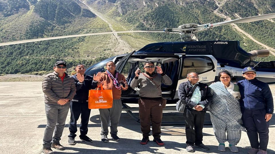 Travelers reached Gunji from Lipulekh Pass for Kailash Darshan