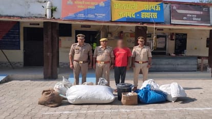पकड़ा गया आरोपी और बरामद माल